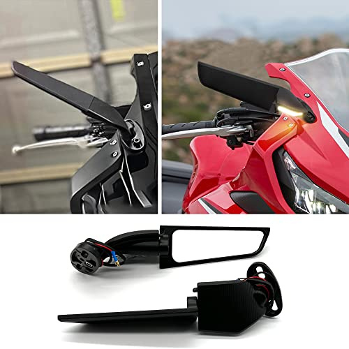 Specchietto laterale girevole per moto con indicatore di direzione integrato per Honda, Suzuki, BMW, Yamaha, Kawasaki, Triumphal, Aprilia CBR1000RR CBR600RR Hayabusa R1 R6 ZX-6R GSXR600 GSXR750