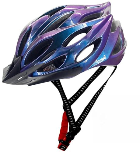 Chiyyak Lightweight Bike Helmet Safety Adjustable Mountain Road Cycle Helmet for Men Women, impact resistant, (Purple)