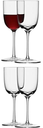 LSA International BR06 Lot de 4 verres à porto Bar, 190 ml, transparents