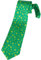 dressforfun 302559 - St. Patrick's Day Krawatte mit Schriftzug und Kleeblättern, Krawatte in Dunkelgrün