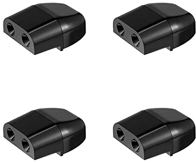 Helweet Silbato de ciervo ultrasónico negro para coche, motocicleta, camión, conducción forestal, juego de 4 piezas