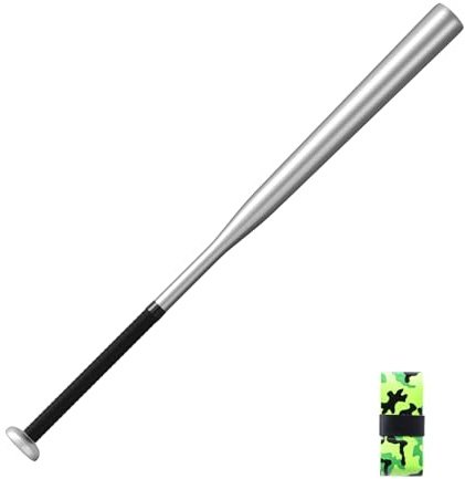 Baseball Bat Used for Baseball, Silver Aluminium, 21 Inch