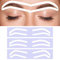 AOZUO 12 Paia di Stencil per Sopracciglia da Donna, 3 Forme Stencil per Sopracciglia per Aerografo Usa e Getta, Modello per Tatuaggi per Sopracciglia con Aerografo per colorare il Trucco