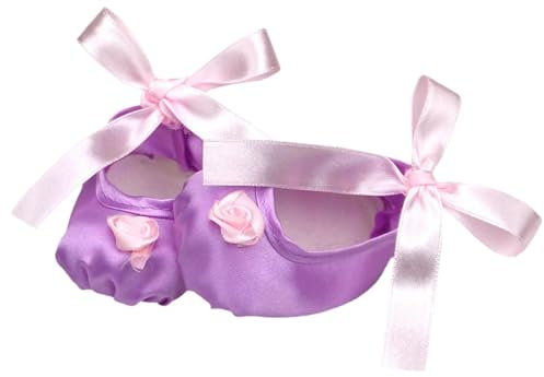 Baoblaze Puppenschuhe für 18-Zoll-Puppen, Tanzschuhe, Mode, Puppenzubehör, Simulation, süß, Ballettschuhe als Partygeschenk, Violett