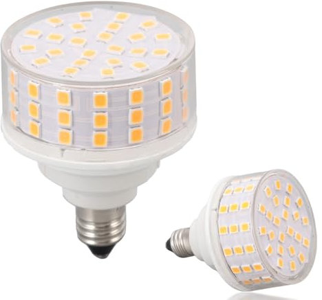 Beufee Lampadina LED E11 da 2 pezzi, lampadina LED 10W 1000LM Lampadina LED a mais Lampadine per ventilatore a soffitto Lampadine di ricambio per lampada da tavolo da soffitto