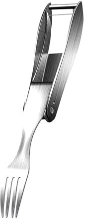 Baoblaze Forchetta per affettare l'anguria 2 in 1, forchetta per tagliare in acciaio inossidabile per riunioni di famiglia