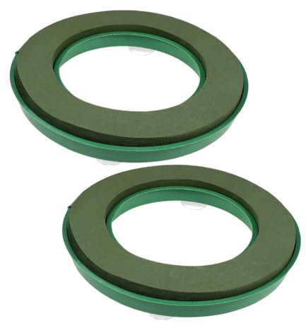 TOYANDONA 2 Pièces Supports de Fleurs Mousse avec Ventouse pour Arrangements Floraux Humides Décoration de Mariage et Podium pour Fleurs Artificielles et Événements Spéciaux