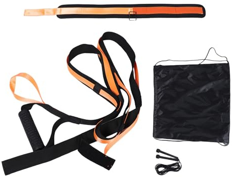 TOYANDONA Bandas de Resistencia para Ejercicios de Agilidad y Velocidad, Arnés de Entrenamiento de Sobrecarga en Color Naranja, Equipo Portátil para Fútbol, Baloncesto y Sprint, Mejora