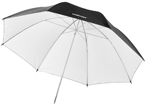 Walimex Pro - Paraguas Reflector (84 cm), Color Blanco/Negro