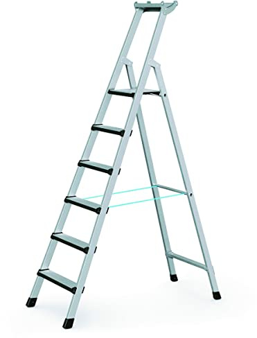 Zarges 41424 Comfortstep S - Escalera de 6 peldaños
