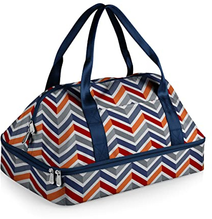 PICNIC TIME Potluck Insulated Casserole Carrier, Thermal Food Carrier, Portable Food Warmer, Insulated Container for up to 300 Degrees with Framed Window and Comfort handles (Vibe Collection)