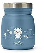 Nuvita 4471 | Thermos Alimenti Caldi e Freddi | Contenitore Termico per Pappa Neonati | Termos Cibo Bambini | Powder Blue
