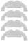 KiimSin 4 pièces de Rechange Chiffon de Nettoyage pour Dreame D10 Plus / Z10 Pro / L10 Plus Accessoires pour aspirateur Robot Chiffons en Microfibre