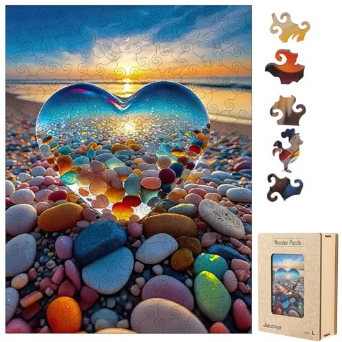 Holzpuzzle Erwachsene, 191 Teile Magisches Holz Puzzle, Wooden Puzzle Holz Erwachsene und Kinder Mit Geschenk Holzbox (28 x 38 cm)