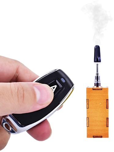 Yiduomile Mini máquina de humo de mano para escenas de fotografía, dispositivo portátil de efecto niebla con control remoto, ideal para magia, cosplay y efectos especiales (pequeña)