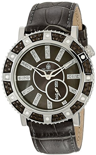Burgmeister Armbanduhr für Damen mit Analog Anzeige, Quarz-Uhr und Lederarmband - Wasserdichte Damenuhr mit zeitlosem, schickem Design - klassische, elegante Uhr für Frauen - BM802-199 Kiruna