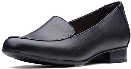 Clarks Julieta Lora, Mocasines Mujer, Cuero Negro, 38 EU