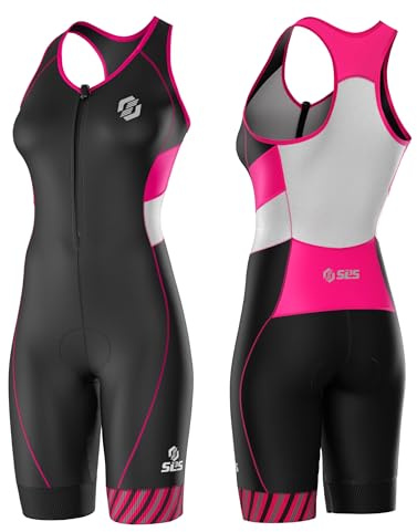 SLS3 Costumes de Triathlon pour Femme - Trisuit sans Manches pour Femme