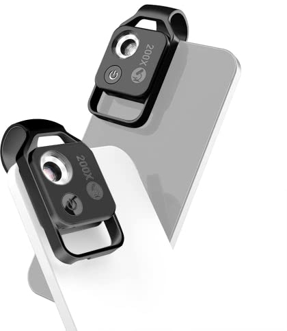 Handy Mikroskop,CAMOLO 200X USB Mikroskope HD Digital Mikroskop mit 6 LEDs für Kinder, Jugendliche, Studenten, Erwachsene