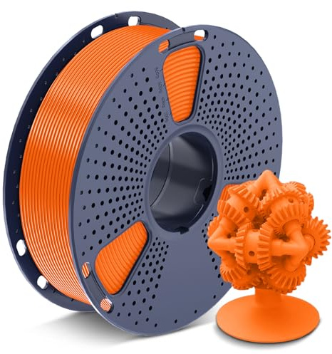 SUNLU ASA Filament 1.75mm, Väderbeständigt 3D-Skrivarfilament för Funktionella Utomhusdelar, Dimensions Noggrannhet +/- 0.02 mm, 1KG Spole (2.2lbs), ASA Orange