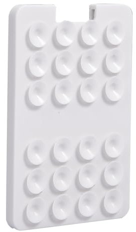 Tarjetero con ventosa para teléfono móvil - Funda adsorbible para teléfono móvil, Tarjetero bancario | Soporte adhesivo de silicona para tarjeta de teléfono, accesorio de sujeción para teléfono de Mat