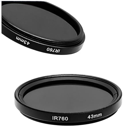 bdzxvhme Filtro a infrarossi IR 40,5 mm 43 mm 46 mm 49 mm 55 mm 62 mm IR760 Obiettivo della Fotocamera Filtri a infrarossi for for for Fotocamera SLR (62 mm)