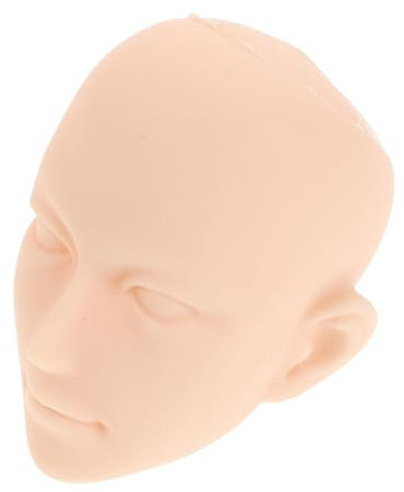 WEKAMOS DIY Puppenkopf Für Make-up Übung Reparaturteil Aus Weichplastik Kompatibel Als Schlüsselanhänger Bastelzubehör Für Miniaturkopf Neulackierung Für Puppenersatz