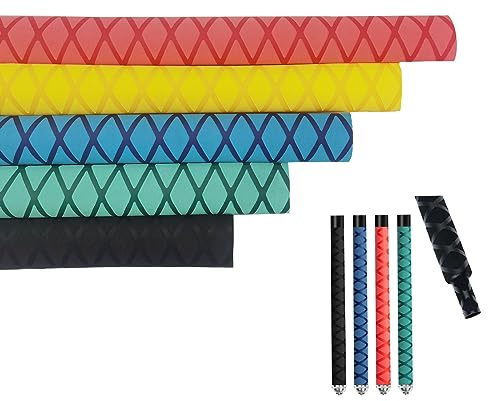 Aventik X-Tube Heat Shrink Wrap Tubing for Fishing Rod Grips with Non Slip Waterproof and Insulation 40 Inch Lengths Durable(Black-35mm)