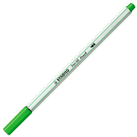 STABILO Pen 68 brush rotulador Medio Verde claro 1 pieza(s)