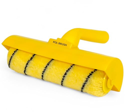 10 Inch Ceiling Paint Roller with Shield - No Drip Kit - High European Quality - Drip and Splatter Free Painting for Ceilings & Walls - for Paints, Varnishes & Primers