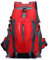 PORRASSO 40L Wanderrucksack Wasserdichter Rucksack Reiserucksack Trekkingrucksack Hiking Backpack für Damen Herren Radfahren Klettern Reisen Sport Rot