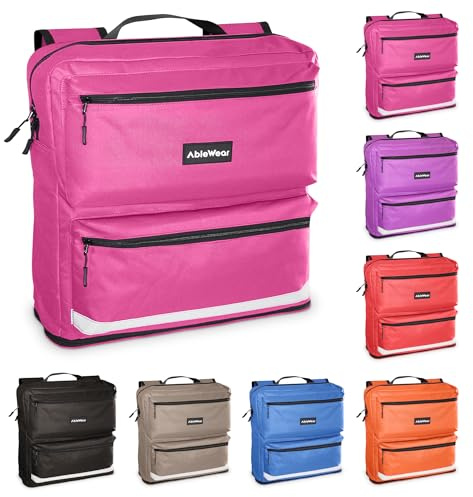 AbleWear Mobility Scooter Bag – Pink | Mobility Scooter Accessories | Expandable Storage | Disability Aids | Scooter Bag | Electric Mobility Scooter Bag | Bag for Mobility Scooter