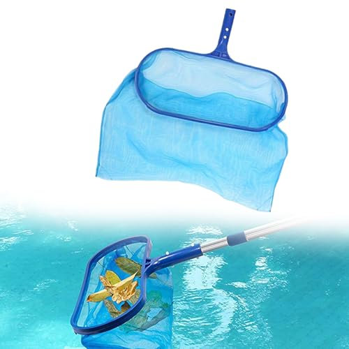Cutiolly Poolkescher,Teichkescher Feinmaschig Algen,Tiefenkescher,Pool Kescher Bodenkescher,Bodenkescher mit Feinmaschigen Tiefen Netz,Tiefe Poolreinigung Bodenkescher mit Haltbarem Kunststoffrahmen