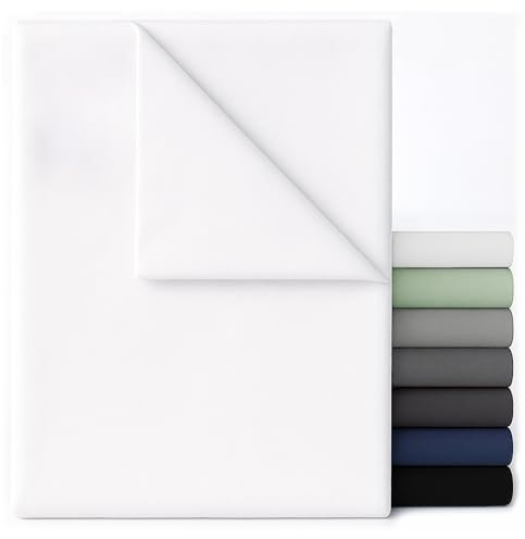 Dreamzie Sabanas Encimera - 240x280 Blanco - Microfibra Cepillada Ultrasuave para Cama Doble 160x200 - Certificada Oeko-Tex