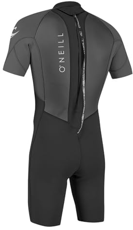 O'NEILL 2026 Hombres Reactor-2 2mm Back Zip Shorty Neopreno 5041B - Black/Graphite