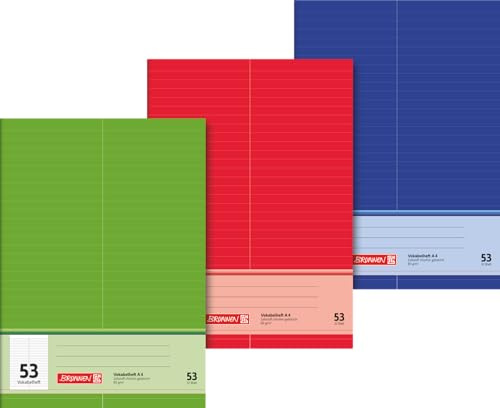 BRUNNEN Vocabulary Book A4 Ruling Style 53 32 Sheets Assorted