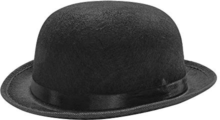 W WIDMANN MILANO Party Fashion 1677Q - Filzhut Bowler, Edelmann, Fasching, Karneval, Mottoparty