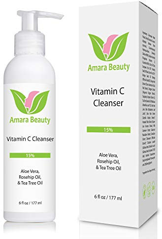 Vitamin C Facial Cleanser 15% with Organic Aloe Vera & Rosehip Oil - 177 ml