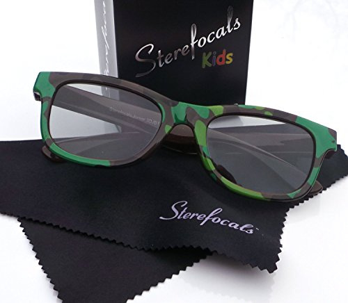 Sterefocals Passive 3D Eyeware (Kids, Green Camo)