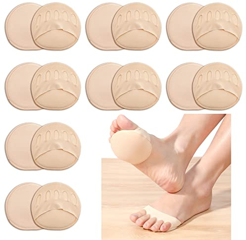 8 Paia Cuscinetti dell'avampiede.Cuscinetti Metatarsali per Piedi in Tessuto.Cuscinetti Plantari Ortopedici per Proteggere Scarpe e Piedi.Cuscinetto Plantare Ortopedico (Color Carne)