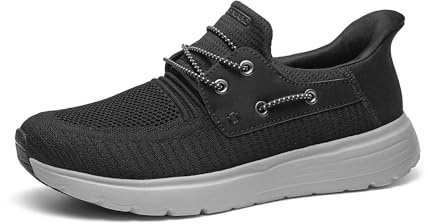 Bruno Marc Men's Trainers Breathable Walking Shoes | Slip-on Loafers Casual Breathable Sneaker Lace-Up Fashion Shoes