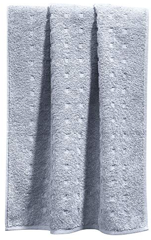 Möve Duschtuch Quadretti Walk-Frottier Silber Größe 67x140 cm