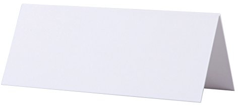 Mount Street Printers vanliga tält platskort – vit