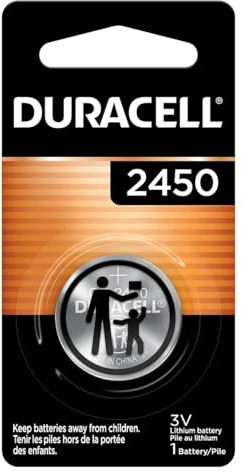 Duracell CR2450 Lithium Battery, 1 Count (Pack of 1), Coin Battery for Key Fob, Car Remote, Watch, and Other Devices, CR2450 Lithium 3 Volt (3V) Cell