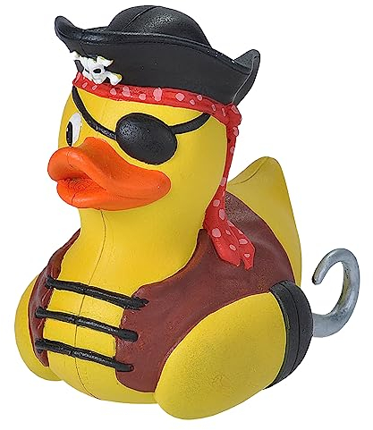 Wild Republic Rubber Duck, Pirate, Gift for Kids, Great Gift for Kids and Adults, 4 inches