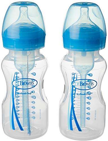 Dr. Browns Dr. BrownsnPP Weithalsoptionen + Flasche, Blau, 1 Stück