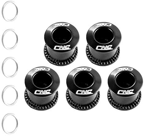 CNC Viti Corona Bici, Viti Corona MTB, M8 doppel Vite Corona Mountainbike, Nero
