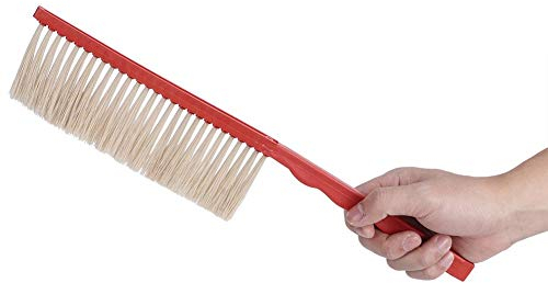 Atyhao Imkerbürste, einreihiger Bienenstock Bienenbürste Imkerreinigungswerkzeug Imker Bienenstockwerkzeug mit Kunststoffgriff für Bienenstock