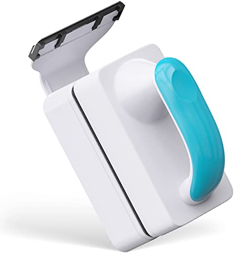 Pawfly Aquarium Starke Magnetbürste 7,5 cm Fleckenreiniger mit abnehmbarem Edelstahlschaber und rutschfestem Griff Schwimmender Reinigungsschrubber für Glasfischbecken (Nicht für Acrylbecken)