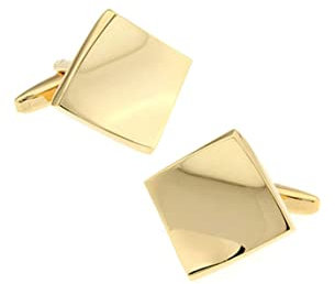 Gemelos para hombre, chapados en oro, elegantes gemelos geométricos dorados, accesorios para camisa de esmoquin clásico, regalo para padrinos de boda, Oro, níquel, No es una piedra preciosa